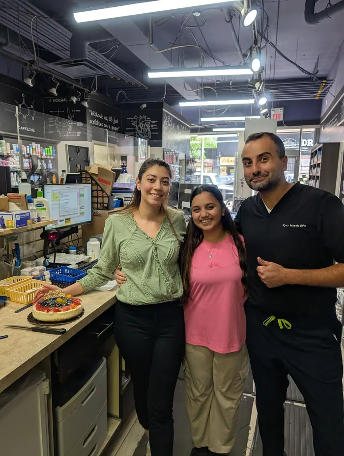 The Lawlor Pharmasave team celebrating together in-store